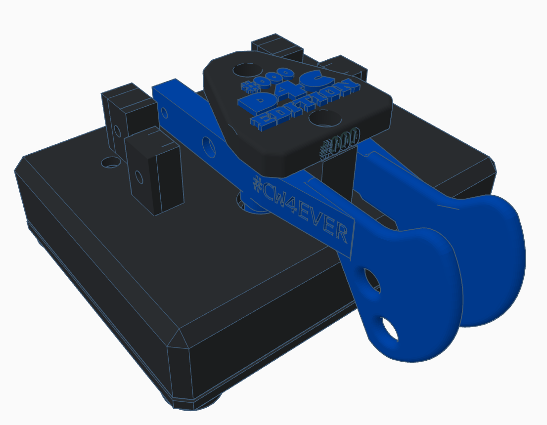 D4C CW Paddle special edition with your call-sign
