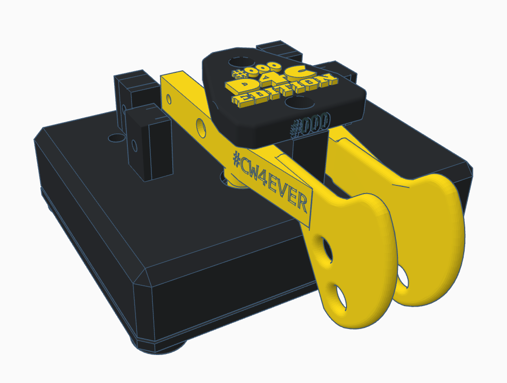 D4C CW Paddle special edition with your call-sign