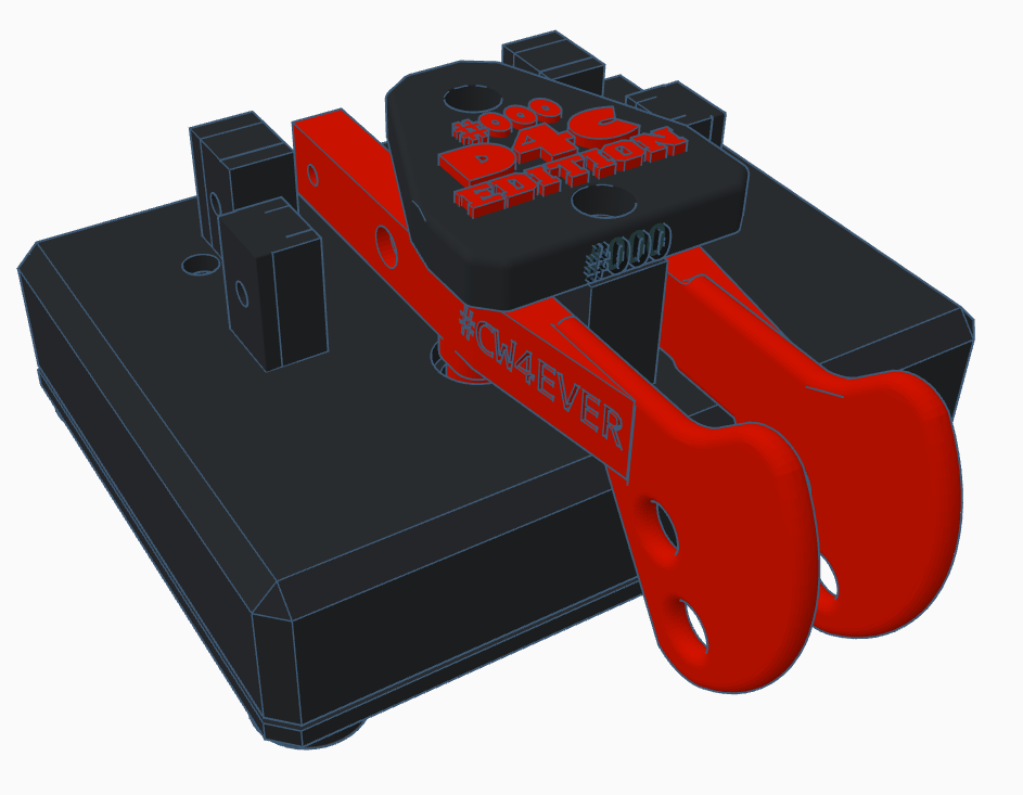 D4C CW Paddle special edition with your call-sign