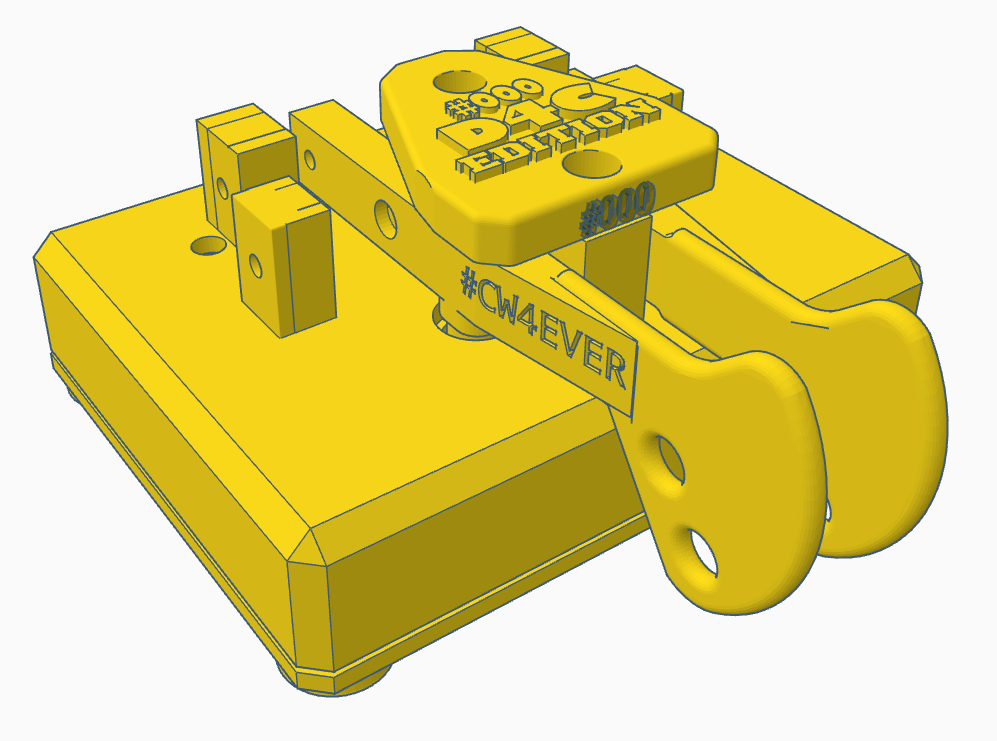 D4C CW Paddle special edition with your call-sign