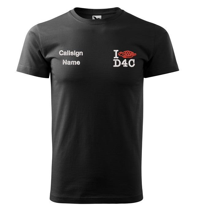 D4C T-shirt with personal call