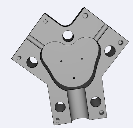 "Y" shell for antenna dipole without connector