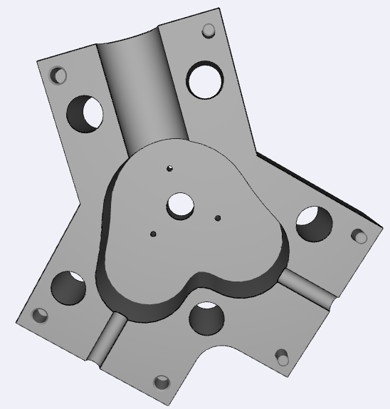 "Y" shell for antenna dipole without connector