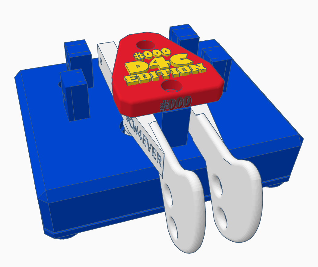 D4C CW Paddle special edition with your call-sign