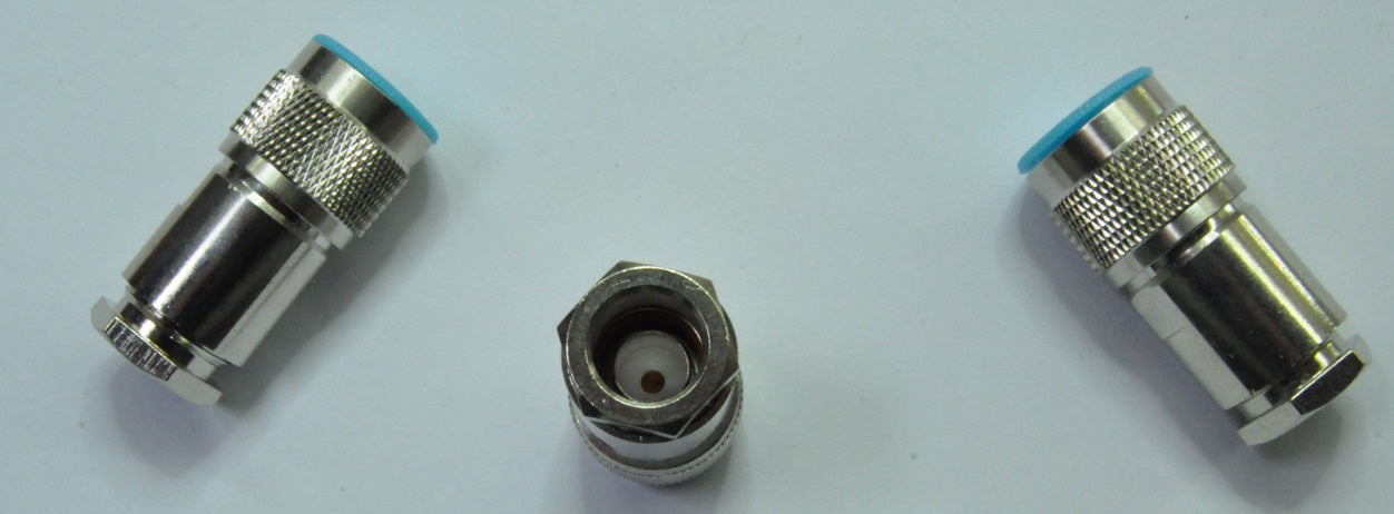 N male connector for 10mm coax - pack of 3