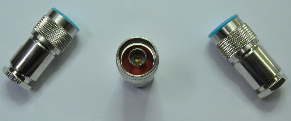 N male connector for 10mm coax - pack of 3